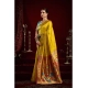Generic Women's Silk Blend Woven Saree With Unstitched Blouse 5.5 Mtr (Mustard)