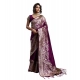 Generic Women's Silk Blend Printed Saree With Unstitched Blouse 5.5Mtr (Wine) Generic Women's Silk Blend Printed Saree With Unstitched Blouse 5.5Mtr (Wine)
