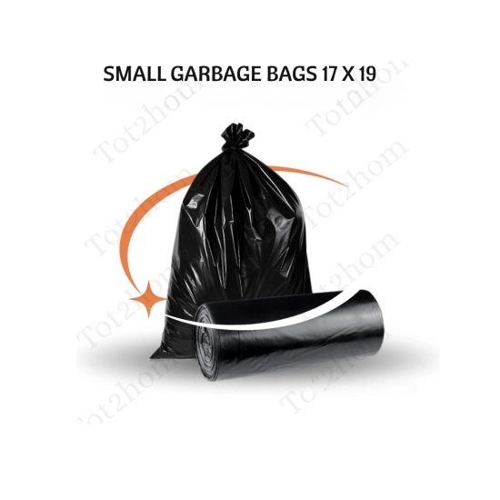 Generic Pack of 5 Biodegradeable Vegetable-Paper 17 x 19 Inches Garbage Bag (Black)