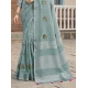 Generic Women's Linen Embroidered Saree With Unstitched Blouse 5.5Mtr (Sea Green) Generic Women's Linen Embroidered Saree With Unstitched Blouse 5.5Mtr (Sea Green)