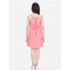 Generic Girl's Polyester Floral Short Sleeve Dress (Coral) Generic Girl's Polyester Floral Short Sleeve Dress (Coral)