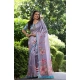Generic Women's Faux_Tussar Floral_Print Saree With Unstitched Blouse 5.5Mtr (Lavender) Generic Women's Faux_Tussar Floral_Print Saree With Unstitched Blouse 5.5Mtr (Lavender)