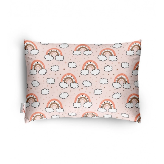 Generic Soft Plush Printed Baby Infant Pillow for Kids Age 1 To 5 Years (Peach)