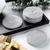 Generic Cotton Rope Drink Coasters 6 Pcs Set (Grey)