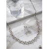 Generic Women's Brass Silver Plated Necklace set (Silver) Generic Women's Brass Silver Plated Necklace set (Silver)