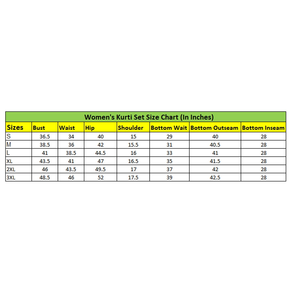 Women's Tesla Silk Embroidered U-Neck Kurti With Pant Dupatta Set (Black)