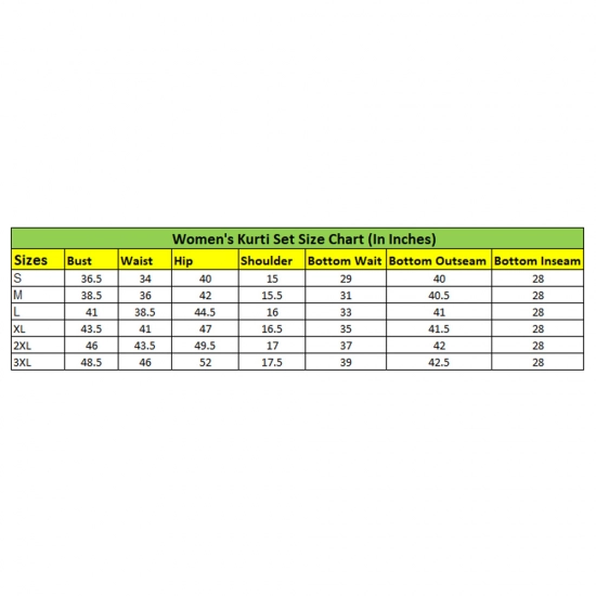 Generic Women's Tesla Silk Embroidered U-Neck Kurti With Pant Dupatta Set (Light Purple)