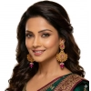 Generic Women's Zinc Alloy Gold Plated Chandbali Earrings (Multicolor)
