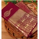 Generic Women's Soft Litchi Silk Jacquard Work Saree With Unstitched Blouse 5.5Mtr (Maroon)