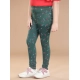 Generic Girl's Cotton Lycra Floral Elasticated Jeggings (Bottle Green) Generic Girl's Cotton Lycra Floral Elasticated Jeggings (Bottle Green)