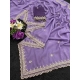 Generic Women's Georgette Embellished Saree With Unstitched Blouse 5.5Mtr (Purple) Generic Women's Georgette Embellished Saree With Unstitched Blouse 5.5Mtr (Purple)