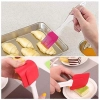 Generic Pack Of 5_Silicone Spatula with Brush – Heat Resistant Cooking And Baking (Color: Assorted )