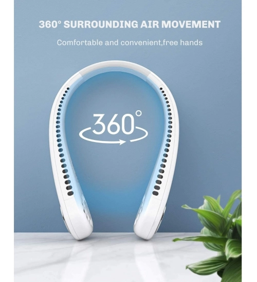 Generic Plastic USB Rechargeable Wearable Neck Fan