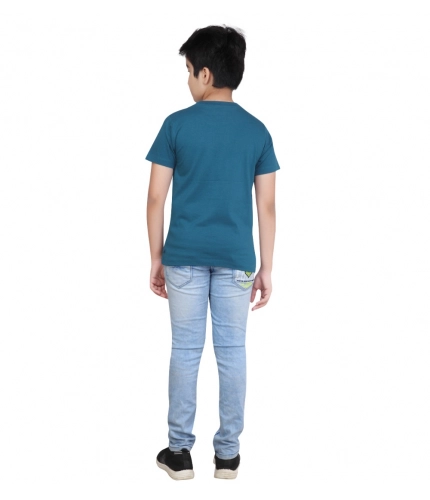 Generic Boy's Cotton Grapic Printed Round Neck T-Shirt (Teal Green) Generic Boy's Cotton Grapic Printed Round Neck T-Shirt (Teal Green)