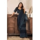 Generic Women's Faux Linen Geometric Print Ready to wear Saree With Unstitched Blouse 5.5Mtr (Black) Generic Women's Faux Linen Geometric Print Ready to wear Saree With Unstitched Blouse 5.5Mtr (Black)