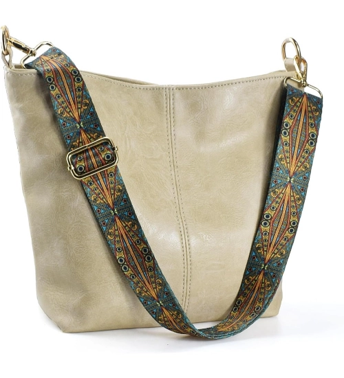 Generic Women's PU Leather Zipper Handbag (Beige)