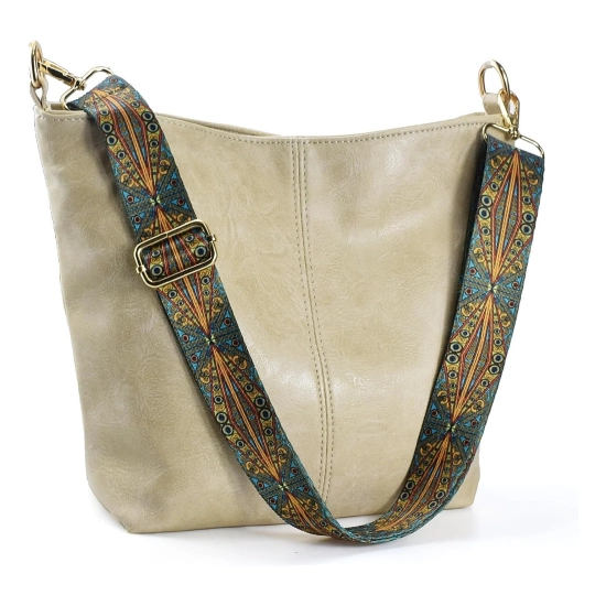 Generic Women's PU Leather Zipper Handbag (Beige) Generic Women's PU Leather Zipper Handbag (Beige)
