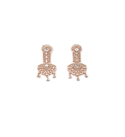 Generic Women's Brass Silver Plated Drop Earrings (White) Generic Women's Brass Silver Plated Drop Earrings (White)