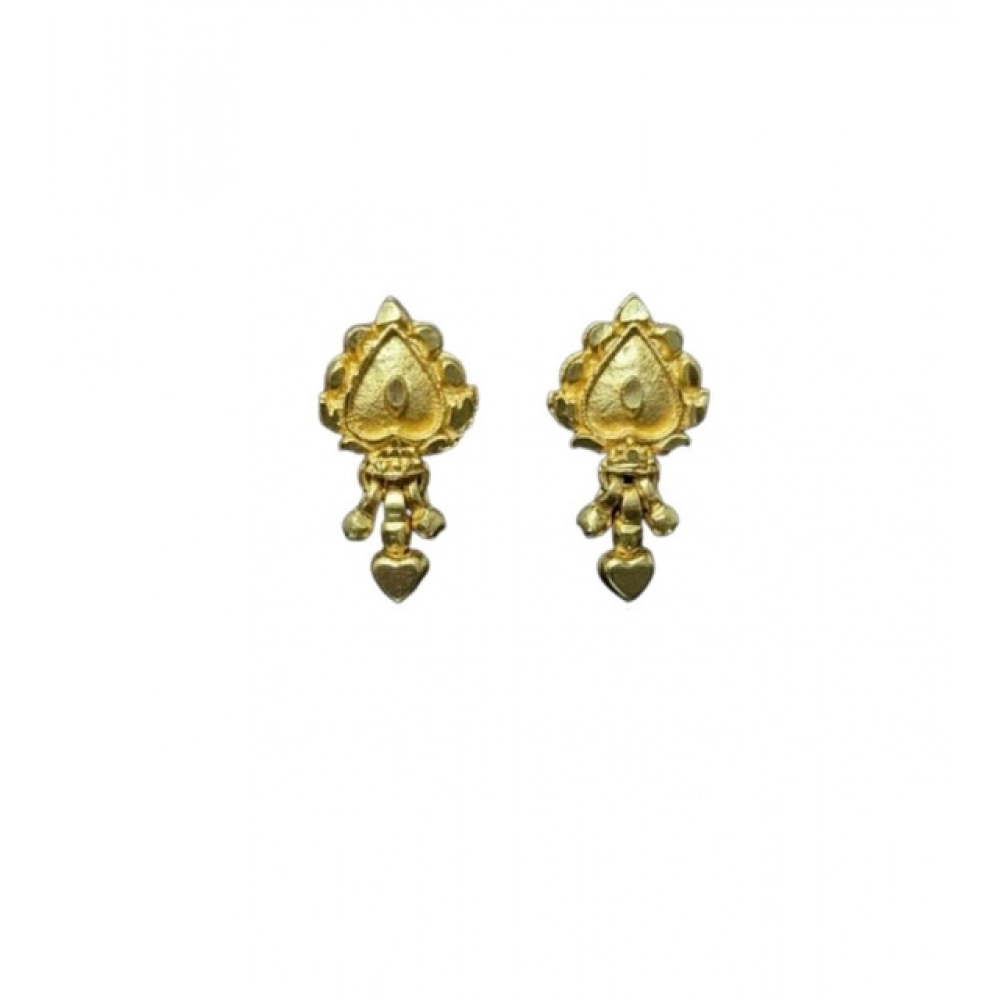 Generic Women's Pack of_2 Brass Gold-Plated Earrings (Gold) Generic Women's Pack of_2 Brass Gold-Plated Earrings (Gold)