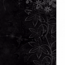 Light floral and Dark Background Mobile Case Cover