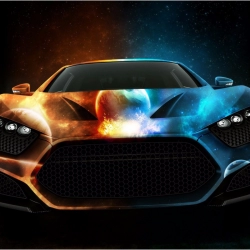 Digital Art Car Mobile Case Cover Digital Art Car Mobile Case Cover