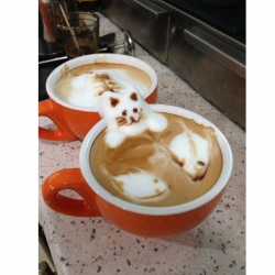 Pair Cup of Coffee with Cream Mobile Case Cover Pair Cup of Coffee with Cream Mobile Case Cover