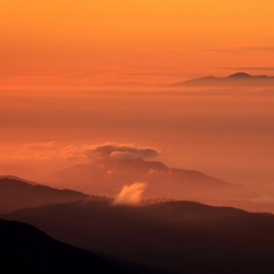 Orange Color Sunset Background Mobile Case Cover