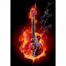 Firing Guitar Mobile Case Cover