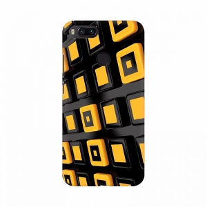 Orange 3D Button Mobile case cover