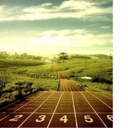 Digital Art Green Village and Race track Mobile Case Cover Digital Art Green Village and Race track Mobile Case Cover