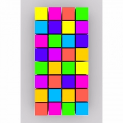 Colorful 3D Cubes Mobile Case Cover Colorful 3D Cubes Mobile Case Cover