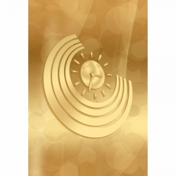 Golden Curve Clock Mobile Case Cover