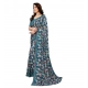 Generic Women's Georgette Printed Saree With Unstitched Blouse 5.5Mtr (Sky Blue) Generic Women's Georgette Printed Saree With Unstitched Blouse 5.5Mtr (Sky Blue)