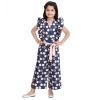 Generic Girl's Rayon Polka Flutter Jumpsuit (Multicolor) Generic Girl's Rayon Polka Flutter Jumpsuit (Multicolor)
