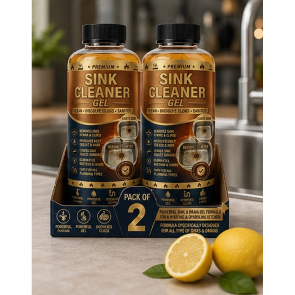 Generic Pack of 2 Sink Cleaner Gel Bottles 100 ML
