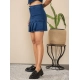 Generic Women's Denim Washed Buttoned Skirt (Blue) Generic Women's Denim Washed Buttoned Skirt (Blue)