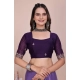 Generic Women's Georgette Embellished Saree With Unstitched Blouse 5.5Mtr (Purple) Generic Women's Georgette Embellished Saree With Unstitched Blouse 5.5Mtr (Purple)