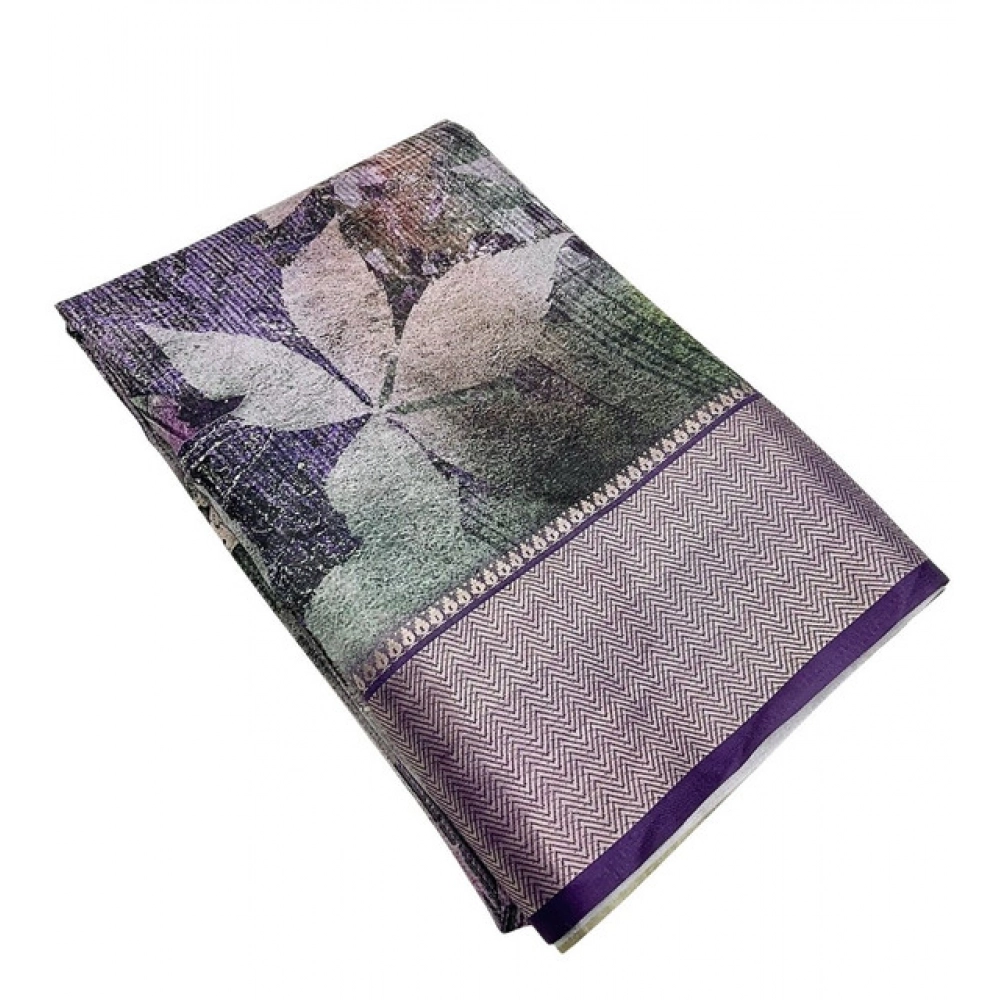 Generic Women's Cotton Silk Printed Saree With Unstitched Blouse 5.5Mtr (Multicolor) Generic Women's Cotton Silk Printed Saree With Unstitched Blouse 5.5Mtr (Multicolor)