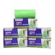 Generic Pack of 5 Biodegradeable Vegetable-Paper 17 x 19 Inches Garbage Bag (Green)