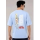 Generic Men's Cotton Blend Printed Oversized Round Neck Half Sleeve T-Shirt (Light Blue) Generic Men's Cotton Blend Printed Oversized Round Neck Half Sleeve T-Shirt (Light Blue)