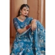 Generic Women's Printed Cotton Linen Saree withPrinted Saree With Unstitched Blouse (Blue, 5-6Mtrs) Generic Women's Printed Cotton Linen Saree withPrinted Saree With Unstitched Blouse (Blue, 5-6Mtrs)