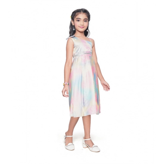 Generic Girl's Satin Soild Sleeve Less Designer Neck Dress (Multicolor) Generic Girl's Satin Soild Sleeve Less Designer Neck Dress (Multicolor)