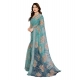 Generic Women's Georgette Printed Saree With Unstitched Blouse 5.5Mtr (Turquoise Green) Generic Women's Georgette Printed Saree With Unstitched Blouse 5.5Mtr (Turquoise Green)