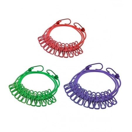Generic Pack of 3 Nylon Cloth Drying Rope (Multicolor) Generic Pack of 3 Nylon Cloth Drying Rope (Multicolor)