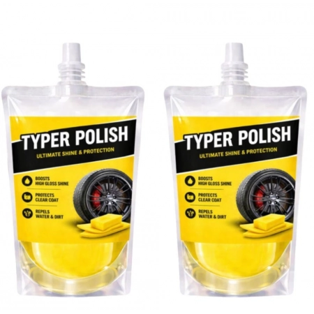 Generic Pack of 2 Ultra Tyre Shine & Polish Liquid Pouches 200 ML Generic Pack of 2 Ultra Tyre Shine & Polish Liquid Pouches 200 ML