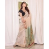 Generic Women's Blended_Cotton Woven_Motifs Saree With Unstitched Blouse 5.5Mtr (Rama_Green)