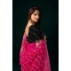 Generic Women's Net Sequence Saree With Unstitched Blouse 5.5Mtr (Pink) Generic Women's Net Sequence Saree With Unstitched Blouse 5.5Mtr (Pink)