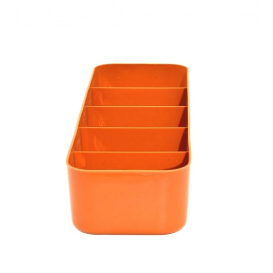 Generic Pack Of 2_Socks Organizer Tray – 4-Piece Set | Quick 5-Section Storage Trays for Drawer Organizing | Sorting Tray for Socks, Accessories And Closet Storage (Color: Assorted )