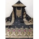 Generic Women's Banarasi Silk Printed Unstitched Salwar Suit Material With Dupatta (Black, 3Mtrs) Generic Women's Banarasi Silk Printed Unstitched Salwar Suit Material With Dupatta (Black, 3Mtrs)