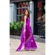 Generic Women's Faux Shimmer Floral Embroidery Ready to wear Saree With Unstitched Blouse 5.5Mtr (Purple) Generic Women's Faux Shimmer Floral Embroidery Ready to wear Saree With Unstitched Blouse 5.5Mtr (Purple)